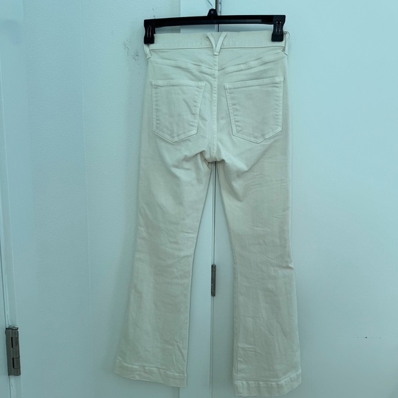 Veronica Beard Cream Straight Leg Jeans - Picture 5 of 7